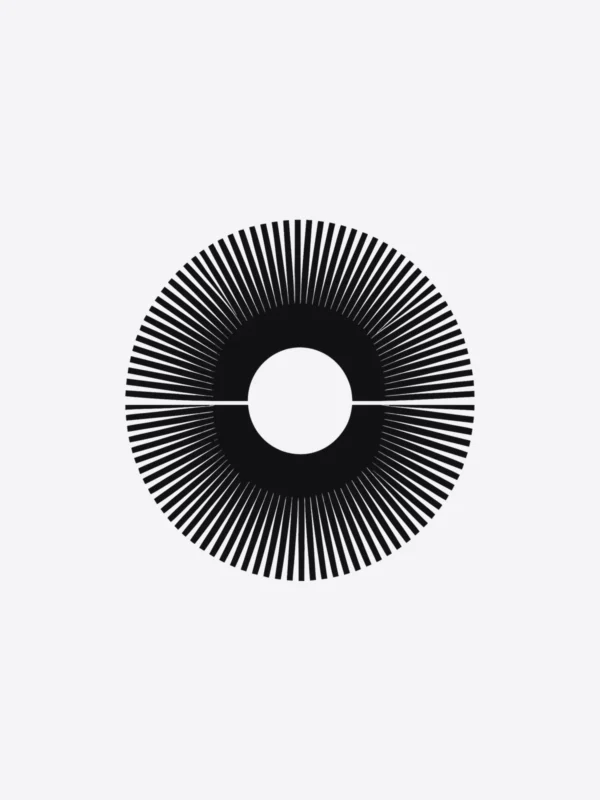 The Pulse artwork on its own: evenly spaced lines squeezed together and pulled apart in one wave.